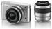 Nikon 1 J1 Kit VR 10-30/30-110 silber
