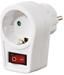 Hama Steckdosenadapter schaltbar weiss