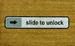 Slide to unlock Fußmatte